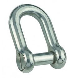 Shackle D CSK Pin M6 316