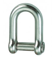 Shackle D Hex CSK Pin M8 316