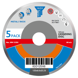 Grinding Disc 125x6.0x22.23 x5