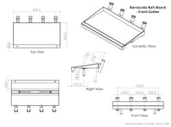 Barracuda Baitboard Front Gutter
