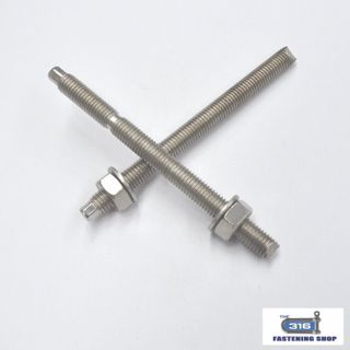 Chemical Stud Bolt Flat end Galvanised