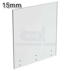 Glass15mm Balustrade Standoff Clear TG HS 1280 x 1200