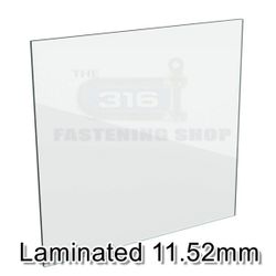 Glass 11.52 mm Balustrade Clear Lam TG HS 1000 x 1300
