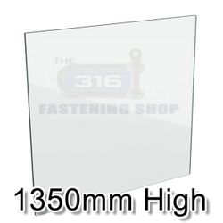 Glass 12mm Pool Panel Clearglaze 600 x 1350