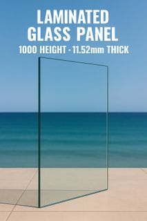 Floor Mounted Balustrade Glass Panels 11.52mm Laminated
