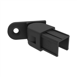 Nanorail - 25 x 21mm Wall Plate Horiz Adj Left Black