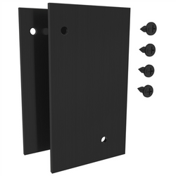 Versa-Tilt Face Mount End Plates Black x2