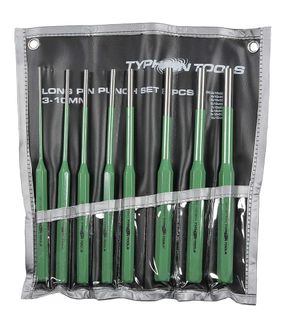 LONG PIN PUNCH SET - 8 PCE 3-10MM  (200MM)