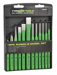 12 PCE PUNCH AND CHISEL SET