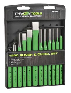 12 PCE PUNCH AND CHISEL SET