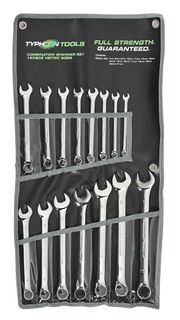 15 PC COMBINATION SPANNER SET METRIC ONLY 7 - 21MM