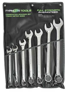 7 PC JUMBO COMBINATION SPANNER SET METRIC 22 - 41MM