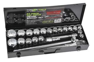 3/4 Dr socket Set 23 Pce Met