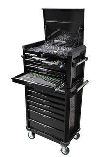 13 DRAW BLACK 278 PCE AF AND METRIC TOOLKIT