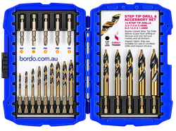 Cobalt Step Tip Drill and Accessory Set