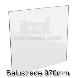 Glass 12mm Balustrade Top Glaze 900 x 970