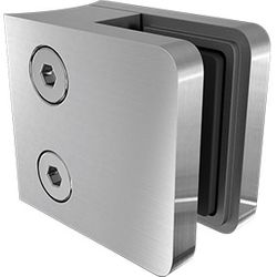 Glass Clamp Square Radius back S 316