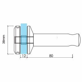 Euro Offset 38mm Round Handrail