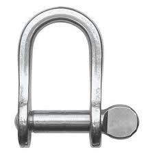 Shackle, Standard Dee, Pin 3mm