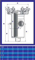 Sea Strainer 4 bsp 316