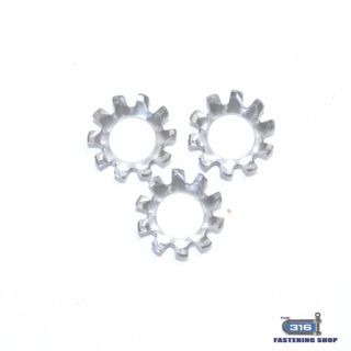 CSK Tooth Lock Washers Stainless Steel
