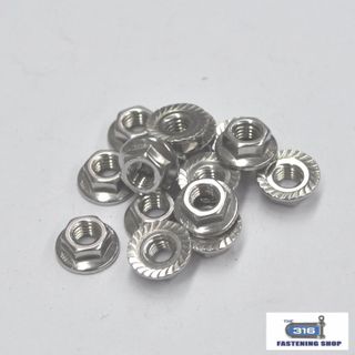 Metric Flanged Nuts Stainless Steel
