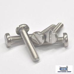 M10 Metal Thread Pan Slot Head Screws