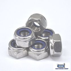 Metric Nylock Nuts Stainless Steel