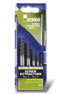 Screw Extractor 5 Piece Set Nos 1-5