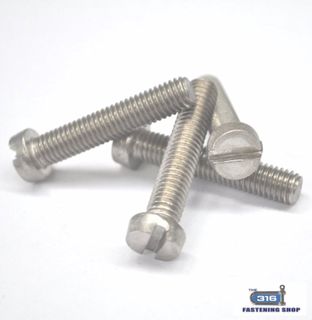 M3 Metal Thread Cheese Head Slotted Screws