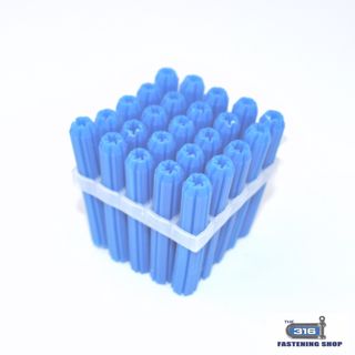 Wall Plugs 8mm Blue