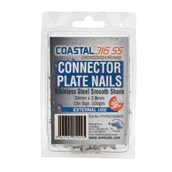CONNECTOR PLATE NAIL 30X2.8mm 500G 316