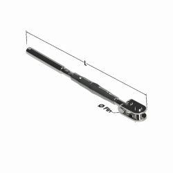 Turnbuckle, Closed 3/8 (3/16 Stud) LP