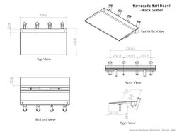 Barracuda Baitboard Rear Gutter