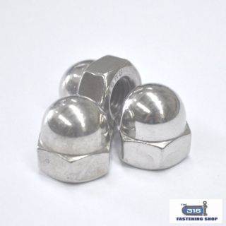 Metric Dome Nuts Stainless