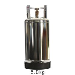 BBQ Gas Bottle Stainless 5.8kg