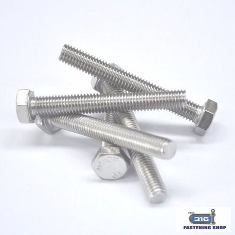 5/16 UNC x 1.1/4 long A4 marine grade Stainless Steel Hex Head Setscrews. 316 
