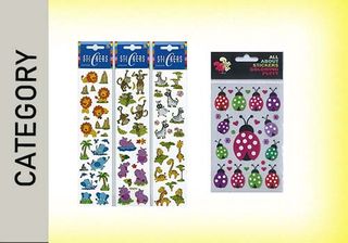 Vintage Sandylion Mini Ladybug Stickers 