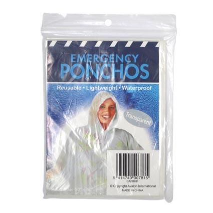 EMERGENCY PONCHO TRANSPARENT