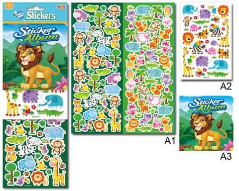 STICKER ALBUM WILD ANIMAL W STICKERS