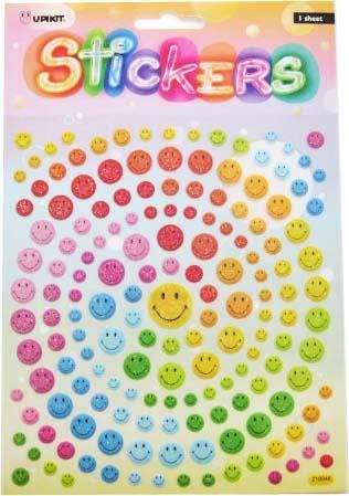 UPIKIT STICKER SMILEY MULTI COLS