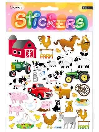 UPIKIT STICKER FARM ANIMALS