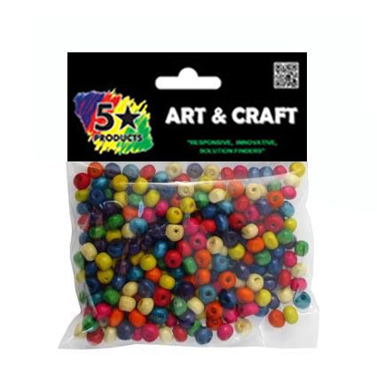 BEADS COLOURED 5-6MM 250PC