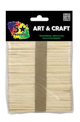 POPSICLE STICKS PLAIN 120PC