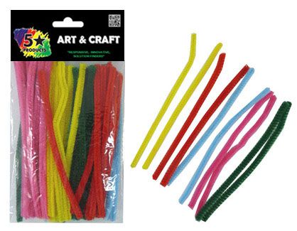 PIPE CLEANERS COLOUR 15CM 65PC