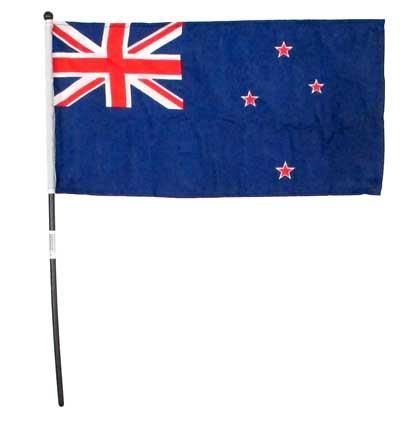 FLAG NZ HAND HELD 15X30CM