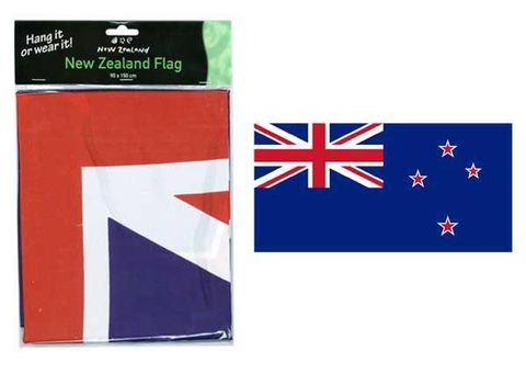 FLAG NZ W2 GROMMETS &VELCRO 90X150CM