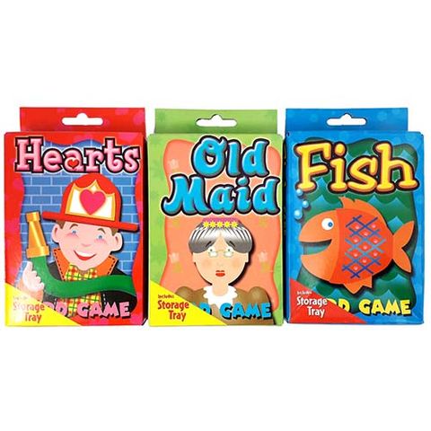 PLAYING CARDS FISH/HEARTS/OLD MAID