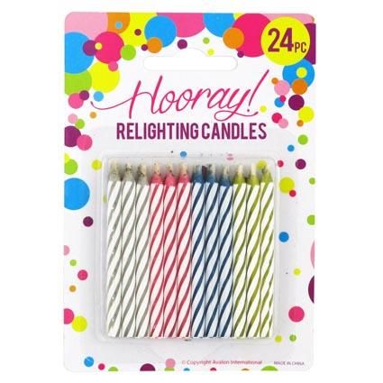 CANDLES MAGIC RELIGHTING 24PC