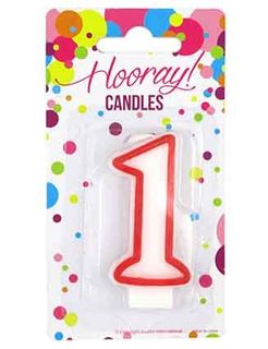 CANDLE NUMERAL 1